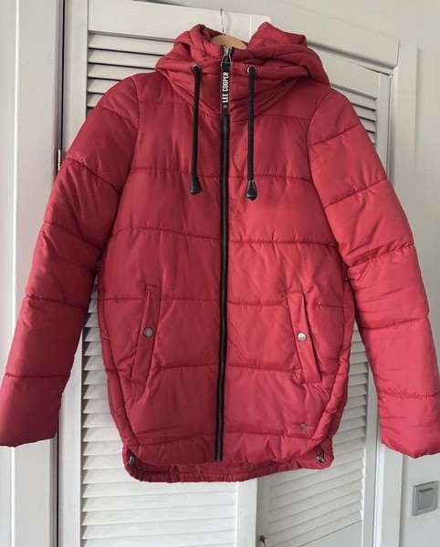 Women Lee Cooper Jacket Red XS