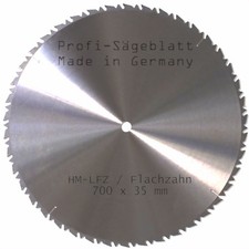 HM Kreis-säge-blatt 700 x 35 mm 42 LFZ Zähne Brennholz-Sägeblatt Wipp-säge-blatt