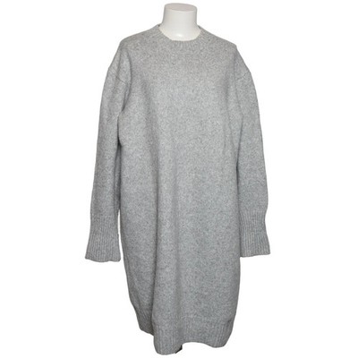 H&M, Kleid, Größe: M, Grau, Acryl/Polyamid/Polyester/Wolle, Einfarbig #SYy