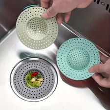10Pcs Random Color Household Floor Drain Sink Filter Net Kitchen Residue Anti-Cl