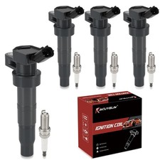 UF611 Ignition Coil Pack and Iridium Spark Plugs Set of 4 Compatible with Kia...