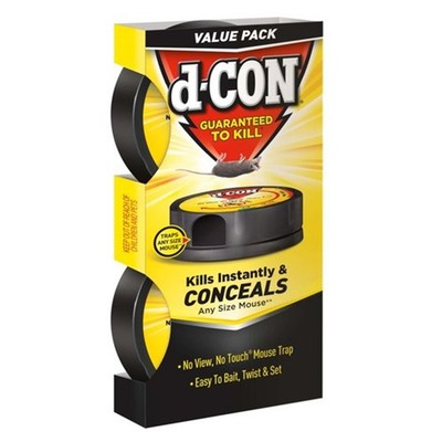 d-CON Covered Mouse Trap, 2 Plastic Traps