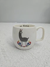 Opal House No Drama: Llama Mug 16oz White Porcelain Cute Cute Cute