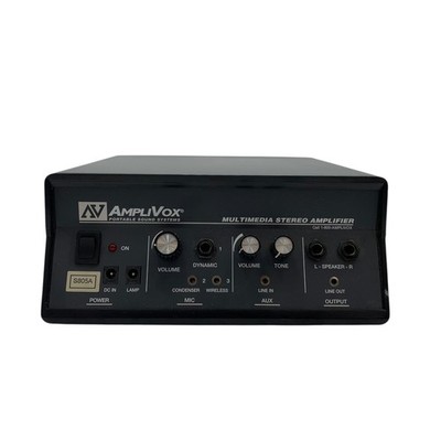 AmpliVox S805A Multimedia Stereo Amplifier - AS IS For Parts