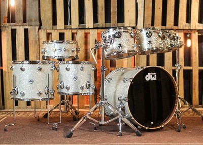 DW Collectors Maple Mahogany Broken Glass Drumset 22,8,10,12,14,16,14 SO#1438707