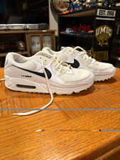 Nike Air Max 90 Men's Low Top Lace-Up Leather White/Black DM0029-101 2022