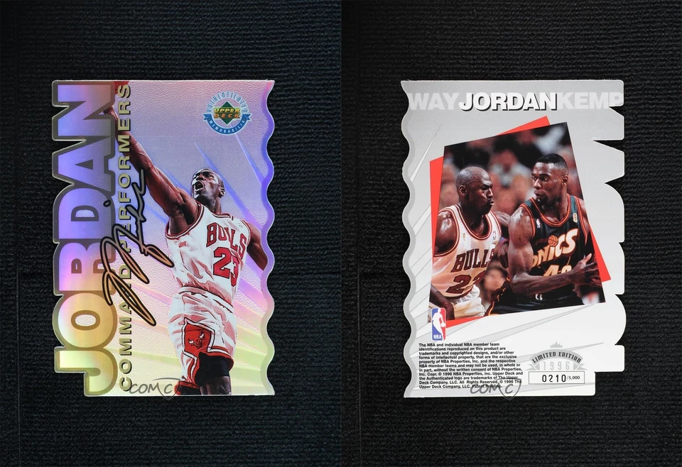 1996 Upper Deck Authenticated Command Performers 210/5000 Michael Jordan HOF - Image 3 of 3