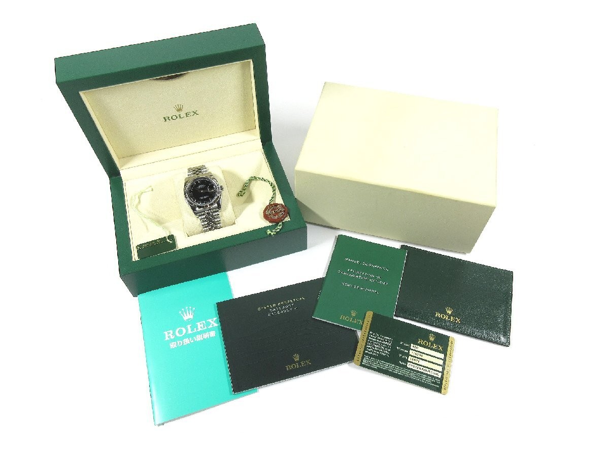 rolex 116234 Datejust Black SS/WG TO200669 | eBay