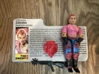 Zarana Earrings Complete W/ File Card - 1986 G.I. Joe ARAH A Real American Hero