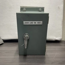Electrical Enclosure Locking Cabinet 12 H 8 W 6 D With Metasol ABS33C Breaker