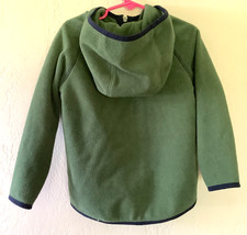 Hanna Andersson Performance Cute Green Athleisure Fleece Hoodie Jacket SIZE 4