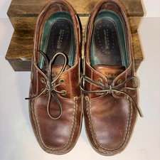 Sperry Top-Sider Men's Authentic Original 2-Eye Leather Boat Shoe Brown 10.5M