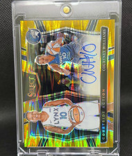 2025 Select WNBA Courtney Williams Courtside Action Signatures Gold Flash #/10
