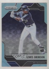 2017 Panini Chronicles Prizm Light Blue Prizm 52/299 Lewis Brinson #17 fm0