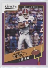 2021 Panini Classics Legends Timeless Tributes Purple 40/50 Andre Reed HOF n0c