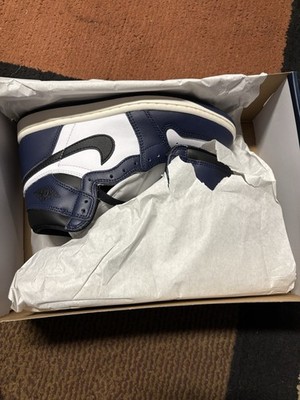 Nike Air Jordan 1 Retro High OG Midnight Navy Black White Sail Men's 5.5