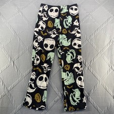 Disney Jack Skeleton Nightmare Before Christmas Men's Pajama Pants Size L Black