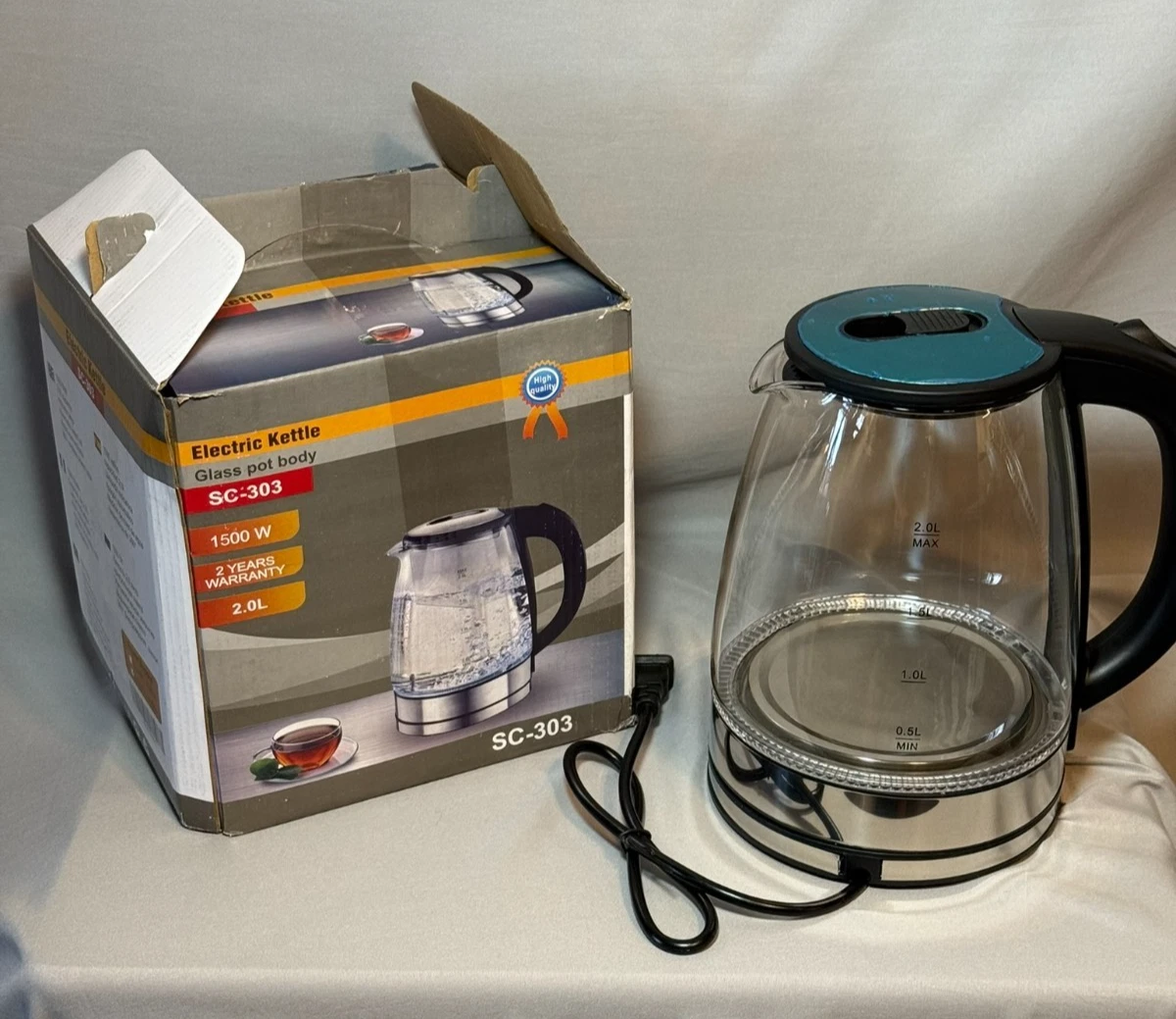 Electric Tea Kettle Glass Kettle 2.0L