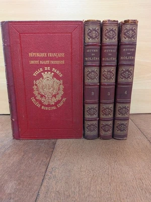 livre ancien-Oeuvres complètes de Molière 4/4 -1878 - Photo 1/4