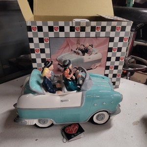 Vintage Vandar I Love Lucy Here We Come California Car Ceramic Cookie Jar NIB