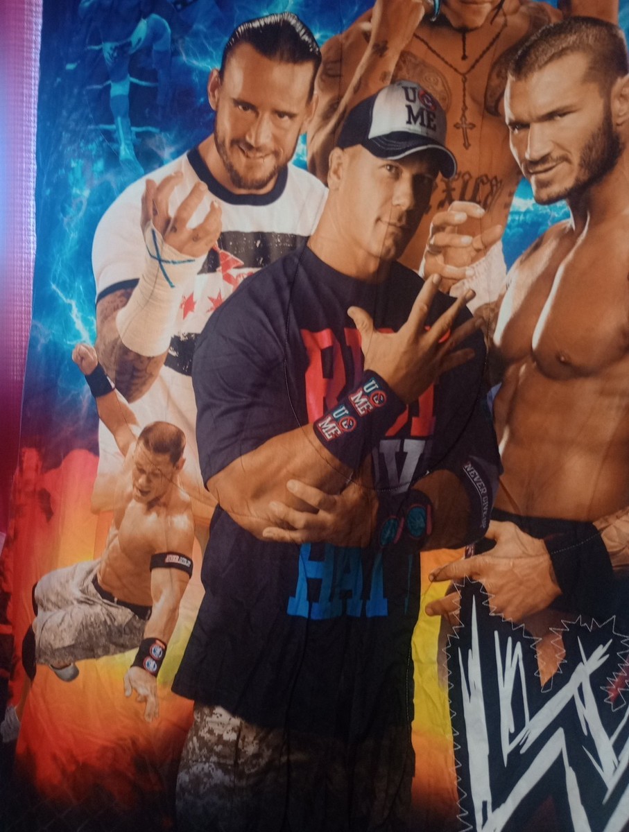 WWE Kids Bedding Twin Comforter CM Punk Rey Mysterio John Cena