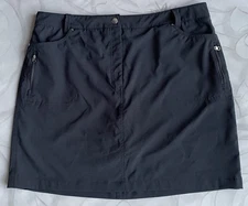 Nivo By Lanctot Golf Skort sz 14 Dark Gray Multiple Pockets  36 x 18.75
