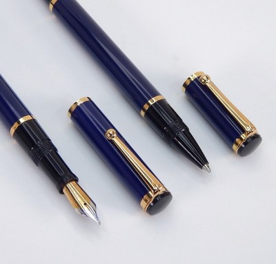 WATERMAN ''WATERMINA'' DARK BLUE LACQUER PEN'S
