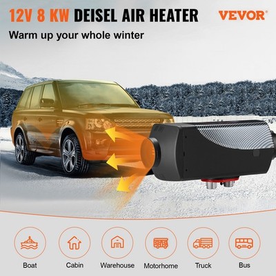 Chauffage Auxiliaire Diesel 8 KW 12V - Pour Camion, Fourgon, Air Chaud - Neuf, Avec Télécommande LCD
