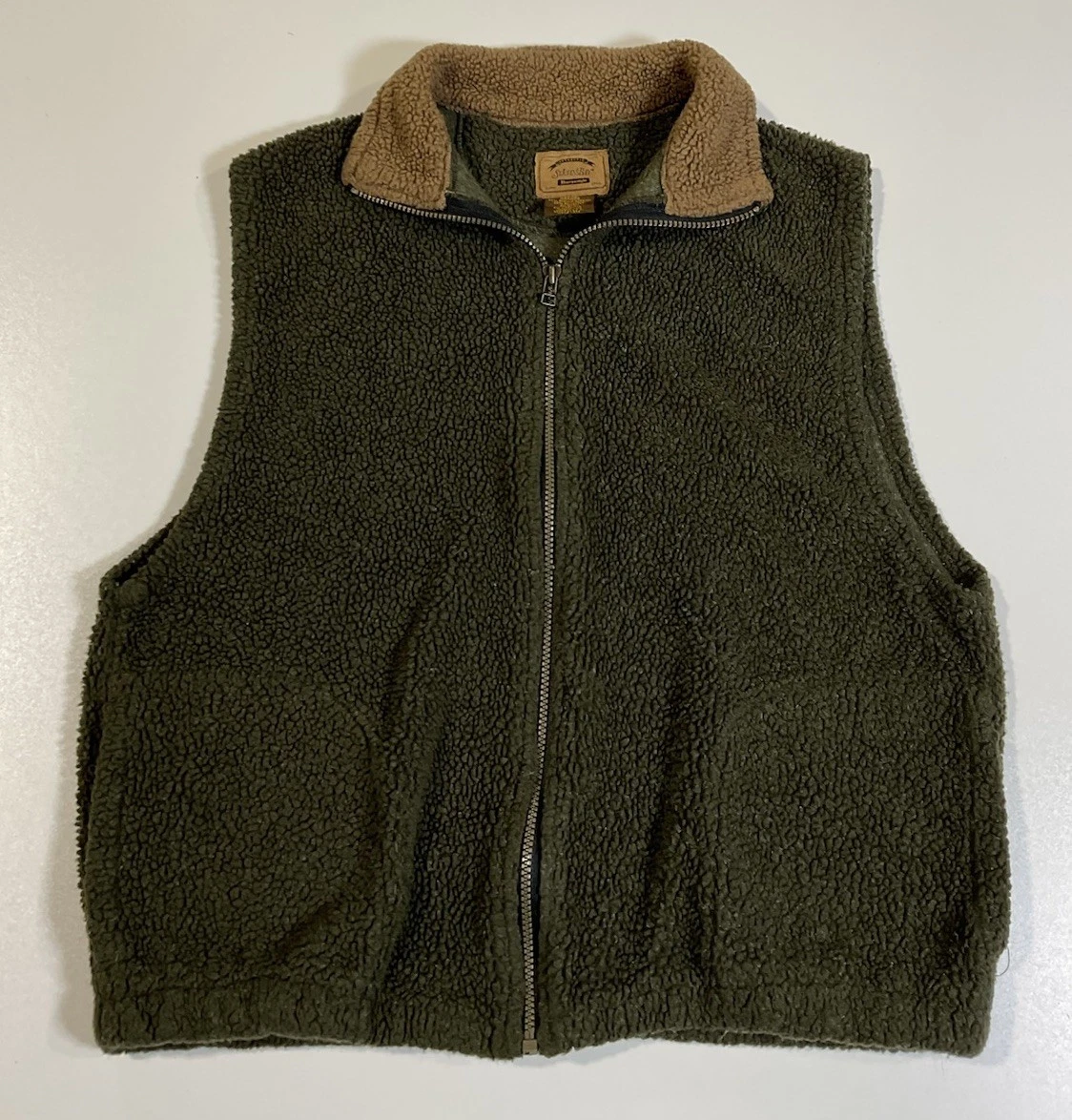 Vintage St John’s Bay Pile Fleece Vest Sz S/M Outdoor Nature Gorpcore USA 90s