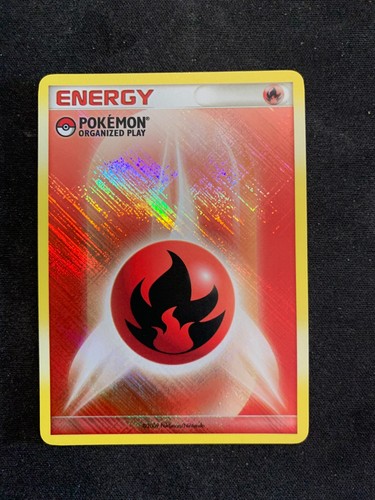 2009 Pokemon Organized Play Fire Energy - Holo - Promo - NM/LP - Please Read (5) - Picture 1 of 2