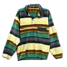 Patagonia Synchilla Snap-T Pullover Sweater Jacket Men's Large Outdoor Hiking