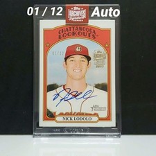 Nick Lodolo 01/12 Auto Topps Card