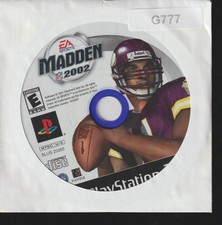 Madden 2002 EA Sports Sony PlayStation 2 Sleeved Video Game No Case