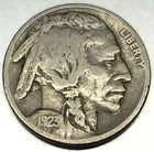 1923 P Buffalo Nickel Very Good 5 Cent US Coin - 2379