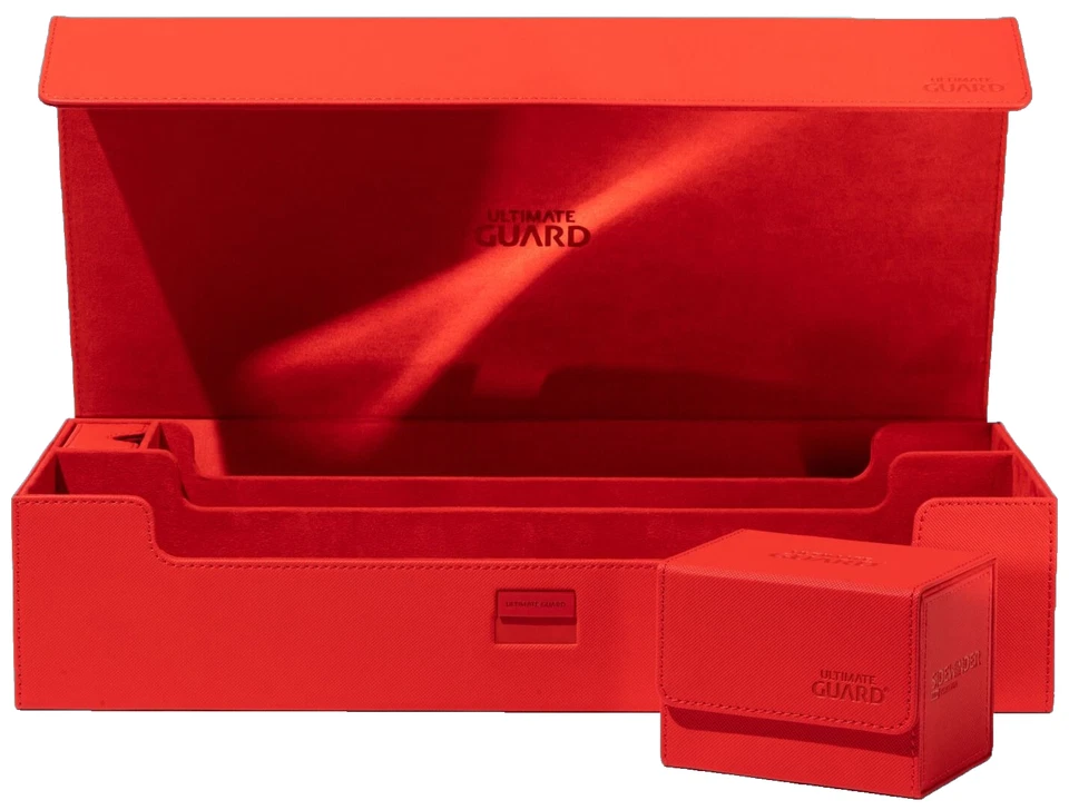 Ultimate Guard Superhive Rojo Monocolor Xenoskin 550+ Estuche Caja de Almacenamiento de Tarjetas Foto 2 de 4