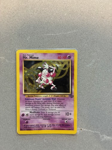 Pokémon TCG Mr. Mime Jungle Holo Rare 6/64 English 1999