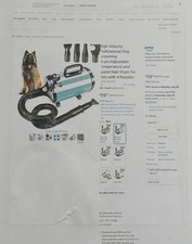 Dog Dryer High Velocity Professional Grooming Adjustable Temperature Speed