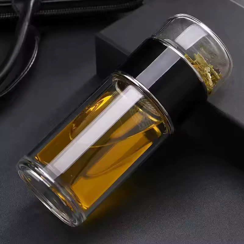 Botella de agua de té de 420 ml con vaso de filtro de té NUEVO