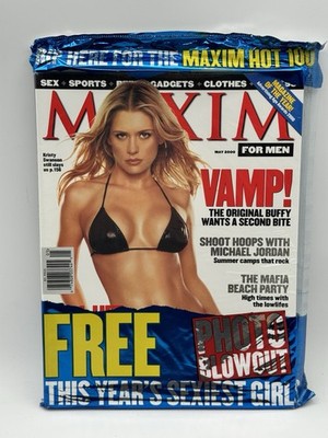 may 2000 Maxim #29 Kristy Swanson VAMP! sexy Retail cover + Hot 100 issue inside