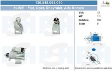 New Starter for ALFA ROMEO CHEVROLET FIAT OPEL SAAB VAUXHALL:159,9-5,TRAX