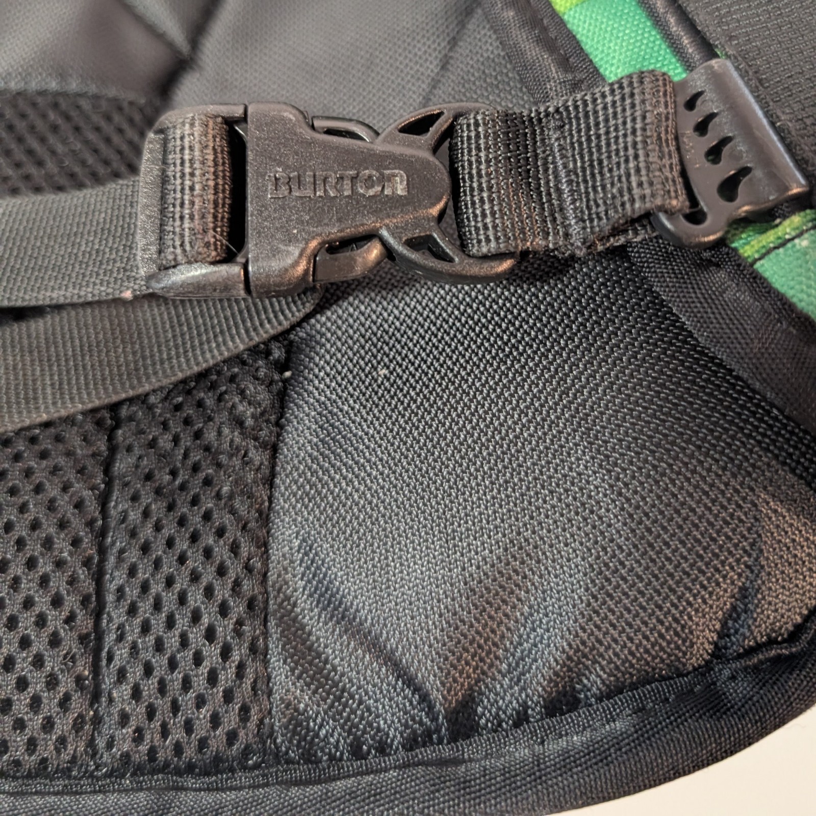 Burton Backpack Skating Snowboarding with Boot Pocket Green Pixelated Gear Bag