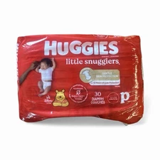 New Huggies Little Snugglers Newborn Diapers 31 Count - Leak Free Hypoallergenic