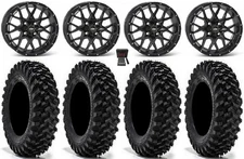 ITP Hurricane 15" Wheels Bk 35" Warrior XT Sticky Tires Can-Am Commander Mav