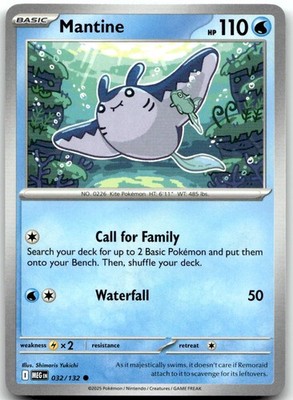 Pokemon Mantine Mega Evolution MEG #032/132 Common NM QUANTITY SALE!