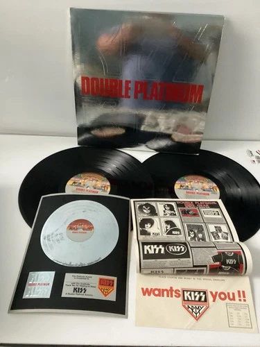 Kiss Double Platinum 2lp Vinyl 1978 1st 'Sterling' Press Award/Order Form VG+