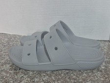 Crocs Classic Sandals Slides Light Grey Size: Men 7 Women 9