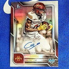 2025 Bowman Chrome University Football, Chase Sowell, #BCA-CST, White auto /15