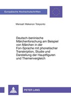 Deutsch-Beninische MäRchenforschung Am Beispiel Von MäRchen In Der...