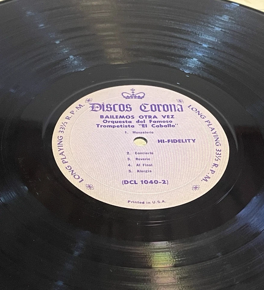 El Caballo Y Su Orquesta ‎– Bailemos Otra Vez - Mambo Corona US Shrink Foto 3 de 4