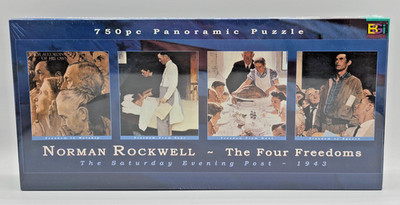 Norman Rockwell The Four Freedoms Puzzle 750 Piece Buffalo Games USA